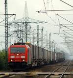 DBS/RSC 185 337-0 jetzt im 1200er Format rumpelt hier mit dem Samskip/VanDieren KLV durch Jübek bei Schleswig.