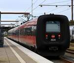 DSB IR4 in rot/schwarz lackiert ER 2020/FR 2220/FR 2320/ER 2120 nun als ICL nach Kopenhagen Lufthavn. Tinglev 24.08.2023