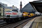 203 166,stand mit einen bauzug im hbf von bremen,15.10.15 