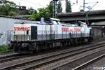 203 841 und 203 166 fuhren als lokzug durch hh-harburg