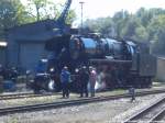 03 1010 mit offener Rauchkammertr in Putbus am 15.6.14