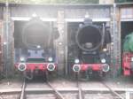 41 1185 und 52 9900 (52 4900) im DB Museum Halle (Saale) am 4.7.15