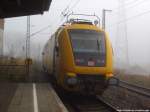 711 116-4 bei der Pause im Bahnhof Stralsund-Rgendamm am 14.11.13