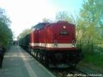 112 565-7 (DB 202 565-8) zusammen mit Der 91 134)im Sonderzugeinsatz Zum Bahnhofsfest in Putbus am 18.5.12+19.5.12 / Hier ist Der Zug gerade im Bahnhof Lauterbach Mole angekommen am 19.5.12