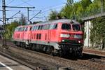 218 208 und 218 272 fuhren lz durch hh-harburg,25.04.19