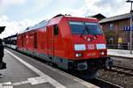 245 027 fuhr mit den RE6 zum bf niebüll,17.04.17