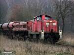 295 019-4 schob einen gemischten güterzug vom bhf glinde nach koops am 20.01.14