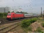 101 096 lsst mit ihrem InterCity (IC) den Hallenser Hbf hinter sich am 13.6.15