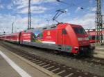 Werbelok 101 092 in Nrnberg Hbf am 15 September 2015.