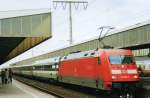 Am 24 Juli 2007 steht 101 090 in Essen Hbf.