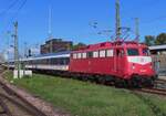 Am 14 September 2023 zieht GiF 110 459 ein Ersatzgarnitur in Stuttgart Hbf.