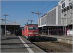 Die DB 111 201-0 ist in Stuttgart mit einem S-Bahn Ersatzzug beschäftigt (Baugedingte Streckensperrung der S-Bahn Strecke Stuttgart Vahingen - Stuttgart HbF).