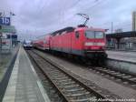 OLA VT 0007 mit Ziel ckermnde Stadthafen & 143 952-0 als S3 mit Ziel Rostpck Hbf im Bahnhof Gstrow am 13.4.13