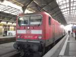 143 011-5 mit ziel Nordhausen im Bahnhof Halle (Saale) Hbf am 24.11.14