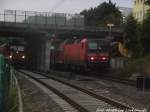 143 XXX und 143 959 am Bahnhof Steintorbrcke in Halle (Saale) am 4.7.15