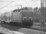 143 034 bei der einfahrt in den Bahnhof Halle (Saale) Hbf am 15.5.17