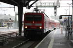 143 919 von Eilenburg kommend bei der einfahrt in den Endbahnhof Halle/Saale Hbf am 10.10.20