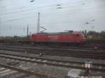 BR 145 mit einem Gterzug in Halle (Saale) Hbf am 14.9.14