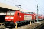 Am 23 September 2009 wirbt 146 110 für das Baden-Württemberg-Ticket in Basel Badischer Bahnhof.