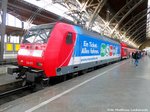 146 017 mit ziel Schna im Leipziger Hauptbahnhof am 2.7.16