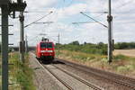 146 012 bei der durchfahrt in Zberitz am 22.7.20