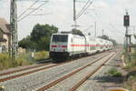 146 559 mit ihrer IC2 Garnitur bei der Durchfahrt in Stumsdorf am 11.8.20