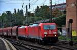 185 213-6 zog mit einer schwesterlok einen kohlezug durch hh-harburg,datum 30.09.14