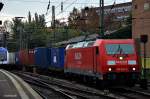 185 294-6 zog einen kastenzug am 31.10.14 durch hh-harburg