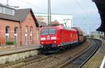 Kohlezug mit 185 064 durchfahrt Vlklingen am 16 September 2011.