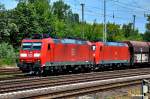 185 148-4,zog mit einer schwesterlok,einen ganzzug durch berlin-köpenik,06.06.15