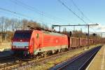 DB 189 074 durchfahrt Boxtel am 6 Dezember 2014.