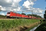 Erzbomber mit 189 088 passiert Tilburg Warande am 14 Juli 2016.