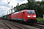 189 058-1 fuhr mit einen kastenzug durch hh-harburg,06.08.16