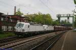 DB 193 364 + DB 193 363 mit Kohlewagenzug am 09.05.2019 in Hamburg-Harburg