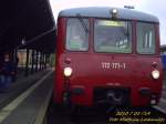 Ferkeltaxe 172 132 & 172 171 von Kstner Schienenbustreisen Chemnitz beim Bahnhofsfest 2010 in Putbus.