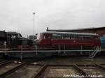 172 171 und eeine k auf der Drehscheibe im Eisenbahnmuseum Chemnitz-Hilbersdorf am 12.11.15