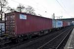 containertragwagen der gattung SGGRSS 578.0,zugelassen auf 31 54 4961 014-8,harburg 19.02.16