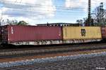 containertragwagen der gattung SGGNSS,uic-nummer:37 80 4576 058-4,harburg 15.04.17