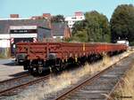 5 rungenwagen der gattung RES-x 579.1 standen im bahnhof von glinde,29.08.18