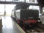 E94 056 abgestellt auf dem Museumsgleis im Bahnhof Leipzig Hbf am 8.9.14