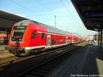 Mit Steuerwagen voraus kommt 146 XXX in den Koblenzer Hbf eingefahren am 28.1.17