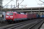 BLC 120 205-0 zog einen containerzug durch hh-harburg,23.01.21