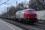 BLC 216 123-0 fuhr mit einen containerzug durch hh-harburg,26.01.21