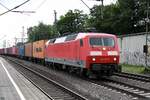 BLC 120 127-6 fuhr mit einen containerzug durch hh-harburg,24.06.21