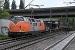 BLC 221 134-0 fuhr mit einen leeren containerzug durch hh-harburg,11.05.22