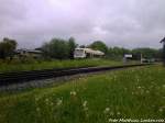 PRESS 650 032-4 bei der Einfahrt in Putbus am 26.5.13