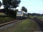 PRESS 650 032-4 bei der Einfahrt in Putbus am 8.8.13