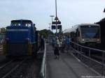 RBB 251 901 & PRESS 650 032-4 im Bahnhof Putbus am 29.8.13