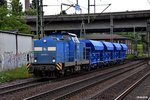 293 021-8 fuhr mit einen schotterzug durch hh-harburg,18.06.16