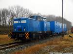 346 003 der PRESS abgestellt im Bahnhof Putbus am 25.12.16